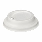 8oz Eco White Hot Cup Lids x 1000