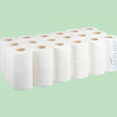 2 Ply White Standard Toilet Roll